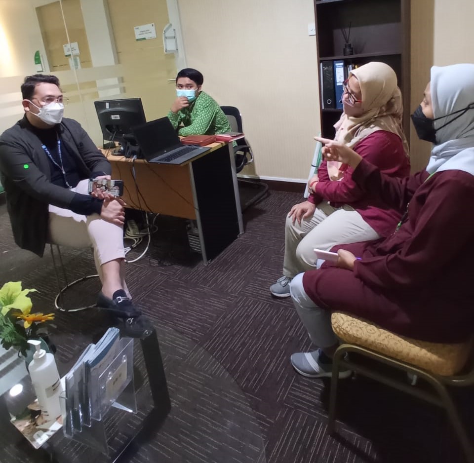 Gambar PJPKSC melakukan meeting dengan RS Bunda terkait k